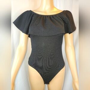 Urban Heritage Black Bodysuit Size Small